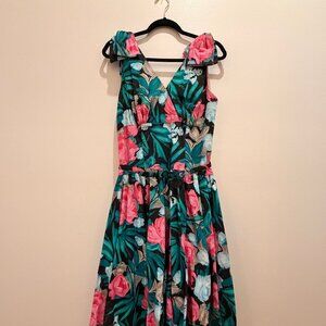 Vintage 80s A-line Party Dress Size Medium
